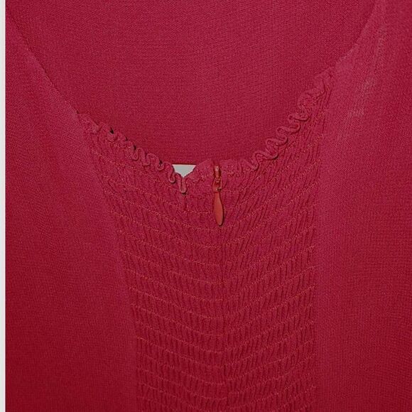 Reformation Womens Dress Sz Small Cherry Red Midi Nadira Glamourcore Princesscor - Picture 10 of 13